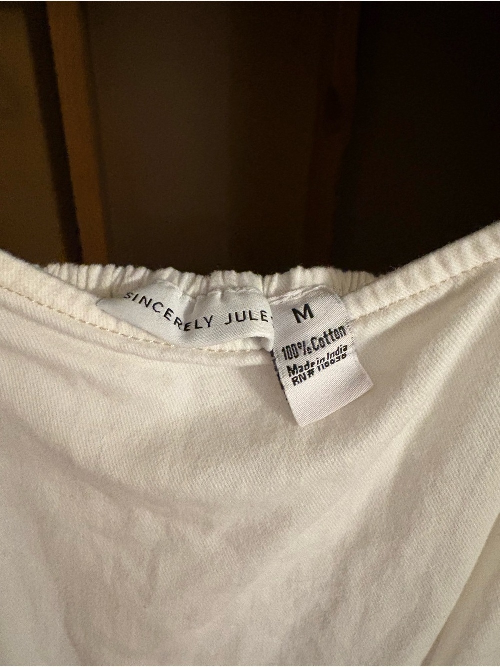 Sincerly Jules White Cotton Skort Dress - M